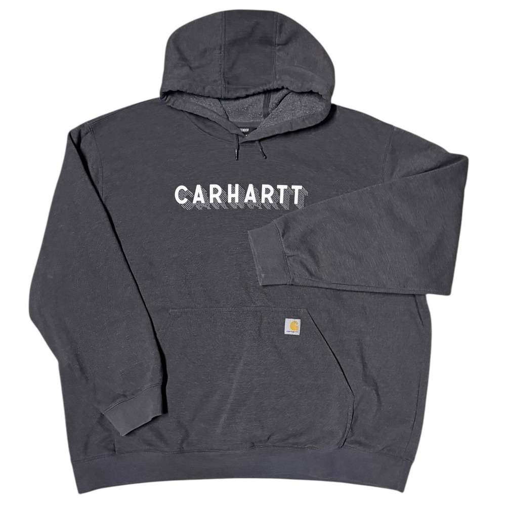 Carhartt‎ Rain Defender Hoodie Gray Loose Fit Heavyweight Sweatshirt Size 3XL